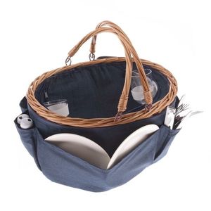 Coș de picnic din răchită pentru 2 persoane cutermobox , 40 x 30 x 21 cm, 2, 17 kg imagine