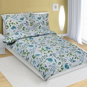 Lenjerie de pat din bumbac Bellatex Lupin verde , 140 x 200 cm, 70 x 90 cm, 140 x 200 cm, 70 x 90 cm imagine