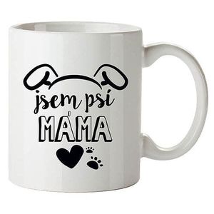 Cană din ceramică Bohemia Gifts - Sunt mama unui câine, 350 ml imagine