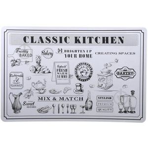 Suporturi farfurii Kitchen gri, 43, 5 x 28, 5 cm , set de 4 buc. imagine