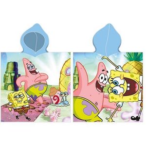 Poncho pentru copii Sponge Bob și Patrick , 55 x110 cm imagine