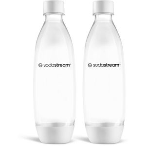 Sticlă Sodastream Fuse White 2x 1 l, lavabilă înmașina de spălat vase imagine