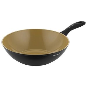 Florina Tigaie WOK din aluminiu AmVegan de MateuszGessler, 28 cm imagine