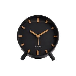 Ceas cu alarmă Karlsson 5943BK de design 11 cm , negru imagine