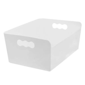 Organizator din plastic Orion Tibox, 23, 5 x 18 x10, 5 cm, alb imagine