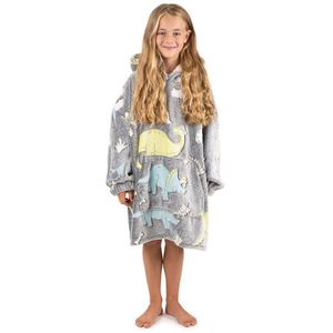 Poncho imitație de blăniță 4Home Dino, 72 x 150 cm, gri imagine