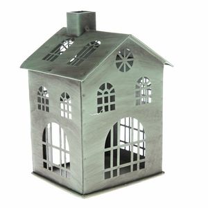 Suport de lumânări din metal Rustik House, 10, 5 x15 x 10 cm imagine