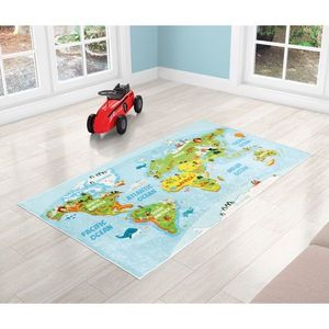 Covor pentru copii Bellatex Continente, 80 x 150cm imagine