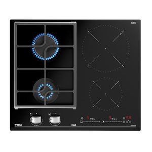 Plita mixta incorporabila Teka JZC 64322 cu 2 arzatoare gaz si 2 zone inductie 60 cm fara rama negru imagine