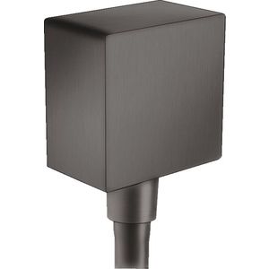 Accesoriu Hansgrohe FixFit Square negru periat imagine