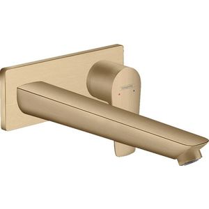 Baterie lavoar Hansgrohe Talis E cu pipa 225 mm montaj incastrat necesita corp ingropat bronz periat imagine