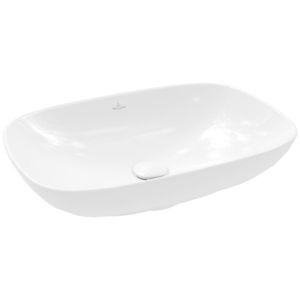 Lavoar tip bol Villeroy&Boch Loop&Friends 56x38cm cu preaplin material TitanCeram montare pe blat imagine