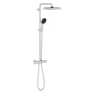 Coloana de dus Grohe Vitalio Start System 250 cu baterie termostatata 101cm crom imagine