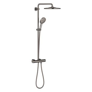 Coloana de dus Grohe Rainshower SmartActive 310 cu baterie termostatata 9 5l/min hard graphite imagine