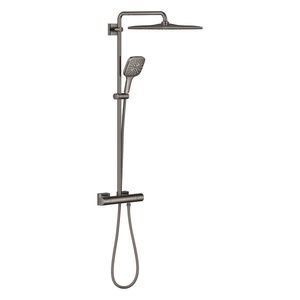 Coloana de dus Grohe Rainshower SmartActive 310 Cube cu baterie termostatata 9 5l/min hard graphite imagine