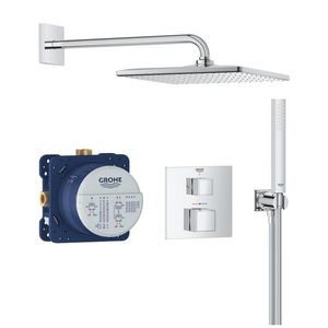 Sistem de dus incastrat Grohe Grohtherm Cube Rainshower Mono 310 Cube crom imagine