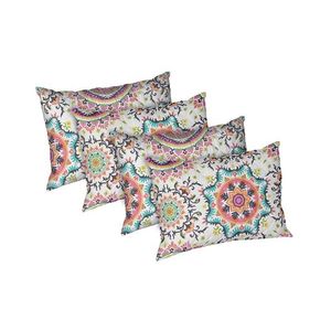 Set 4 perne Kantha, microfibra matlasata Alcam, 50x70 cm imagine