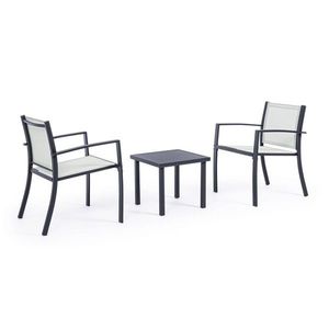 Set mobilier de gradina 3 piese, Auri, Bizzotto, gri carbune imagine