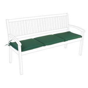 Perna pentru banca de gradina 3 locuri Poly180, Bizzotto, 48 x 153 cm, poliester impermeabil, verde inchis imagine