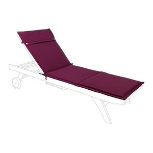 Perna pentru sezlong Poly180, Bizzotto, 190 x 63 cm, poliester impermeabil, bordo imagine