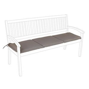 Perna pentru banca de gradina 3 locuri Poly180, Bizzotto, 48 x 153 cm, poliester impermeabil, ciocolata imagine