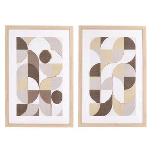 Set 2 tablouri decorative Sherley 631, Bizzotto, 40 x 60 cm, hartie imprimata/sticla/MDF imagine