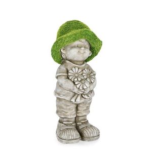 Decoratiune de gradina Boy, Bizzotto, 19.5 x 42.5 cm, magneziu imagine