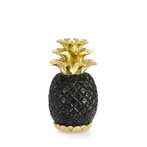 Decoratiune Surabaya Ananas, Bizzotto, Ø 17 x 30 cm, polirasina, negru imagine