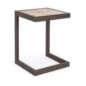 Scaun de bar Blocks, Bizzotto, 36 x 32 x 47 cm, otel/lemn de brad imagine