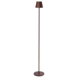 Lampadar LED de exterior Etna, Bizzotto, 17x115 cm, cu baterie reincarcabila, otel acoperit cu pulbere, maro imagine