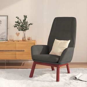 vidaXL Scaun de relaxare, gri închis, material textil imagine