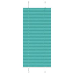 vidaXL Jaluză plisată verde petrol 55x150 cm Lățime țesătură 54, 4 cm imagine