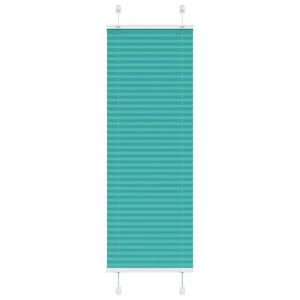 vidaXL Jaluză plisată verde petrol 40x150 cm Lățime țesătură 39, 4 cm imagine