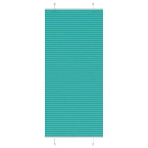 vidaXL Jaluză plisată verde petrol 90x200 cm Lățime țesătură 89, 4 cm imagine