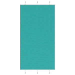 vidaXL Jaluză plisată verde petrol 100x200 cm Lățime țesătură 99, 4 cm imagine