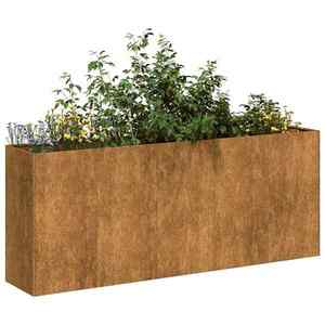 vidaXL Jardinieră Rusty 200x40x80 cm Oțel pentru intemperii imagine