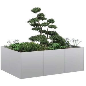 vidaXL Jardinieră 120x80x40 cm oțel galvanizat imagine