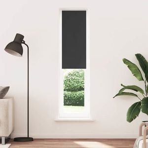 vidaXL Jaluză cu role opace negru 55x210 cm lățime material 50, 7 cm imagine