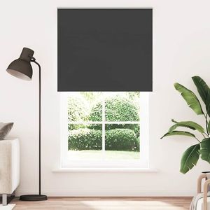 vidaXL Jaluză cu role opace negru 130x210 cm lățime material 126, 6 cm imagine