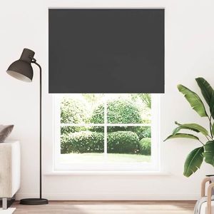 vidaXL Jaluză cu role opace negru 160x210 cm lățime material 156, 6 cm imagine