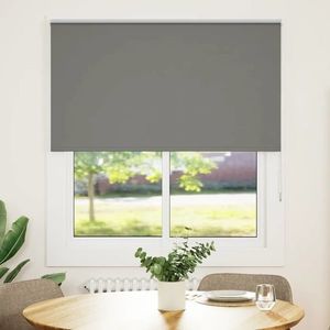 vidaXL Jaluză cu role opace gri 130x130 cm Lățime material 126, 6 cm imagine