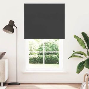 vidaXL Jaluză cu role opace negru 125x230 cm Lățime material 121, 6 cm imagine