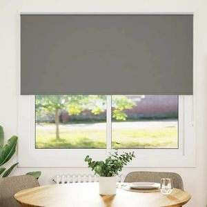 vidaXL Jaluză cu role opace gri 160x130 cm lățime material 156, 6 cm imagine