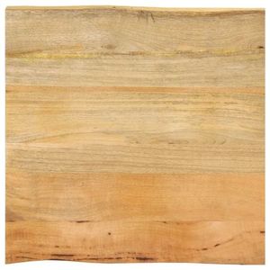 vidaXL Blat masă cu margini naturale, 60x60x2, 5 cm, lemn masiv mango imagine