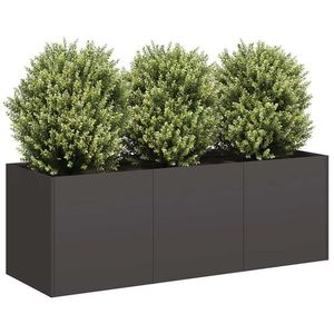 vidaXL Jardinier negru 120x40x40 cm Oțel laminat la rece imagine