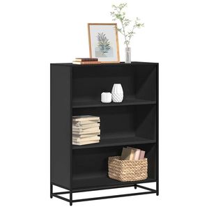 vidaXL Bibliotecă, negru, 80, 5x35x107, 5 cm, lemn prelucrat imagine