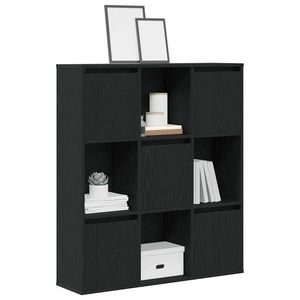 vidaXL Bibliotecă Stejar negru 89x24x101, 5 cm Lemn prelucrat imagine