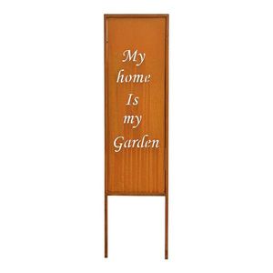 Placheta Decorativa Gradina Verticala, Finisaj Vintage, My Home is My Garden imagine