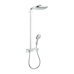 Showerpipe Hansgrohe Raindance Select E 300 cu 3 jeturi si butoane tip Touch imagine