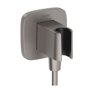 Accesoriu Hansgrohe FixFit Q cu agatatoare de dus negru periat imagine